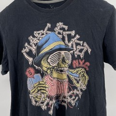 VTG Y2K Marc Ecko Cut Sew Graphic T Shirt Mens Size L Black Skull Cigar NYC