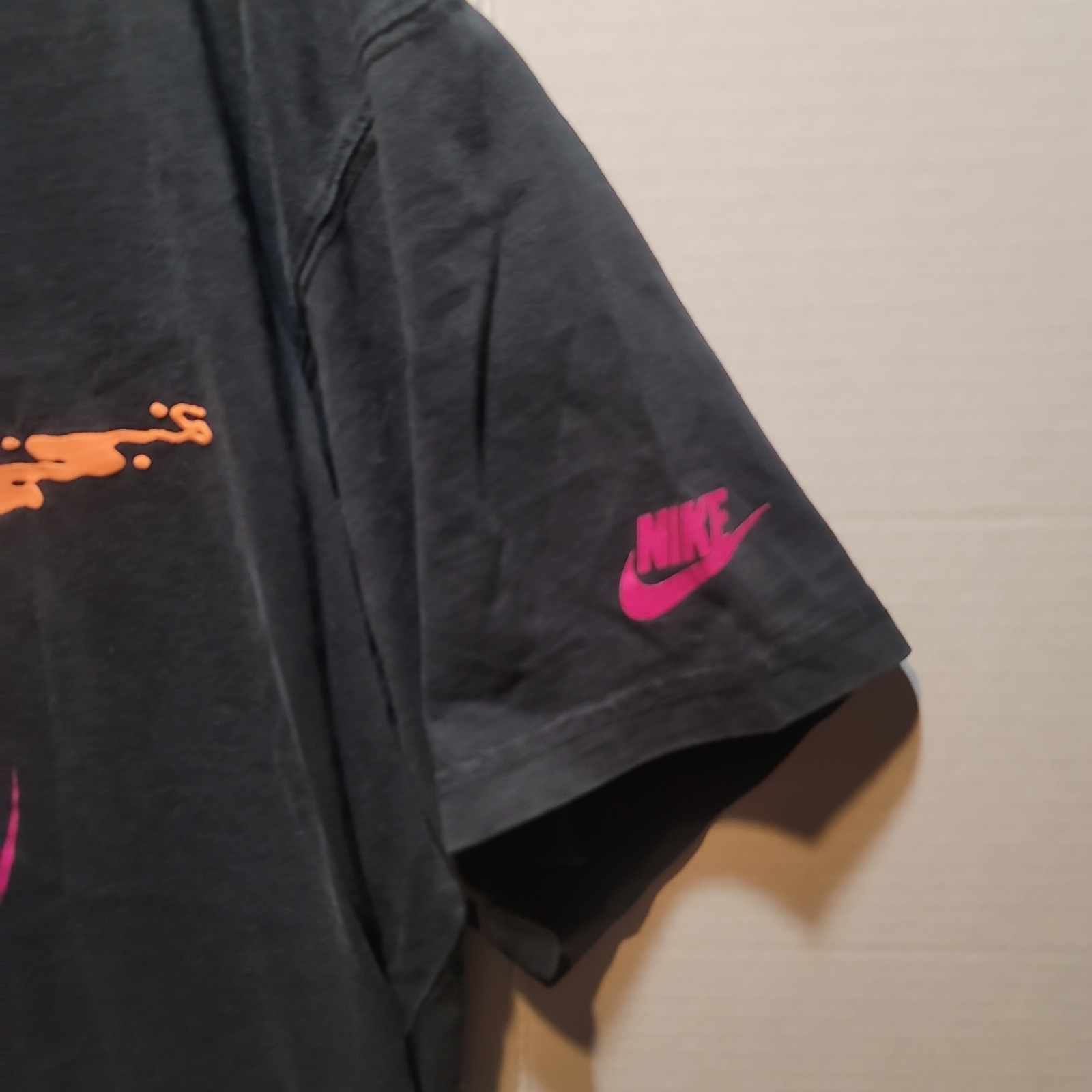Nike Neon Big Alien Swoosh Double-Sided Graphic T-Shirt The Swoosh Is Out There gallery