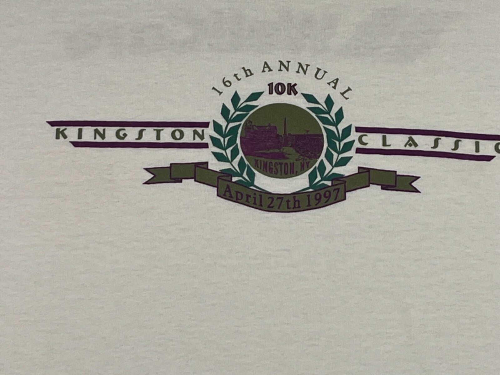 Vintage Kingston Classic Shirt Adult Medium White Single Stitch Mens 10k 1997 gallery