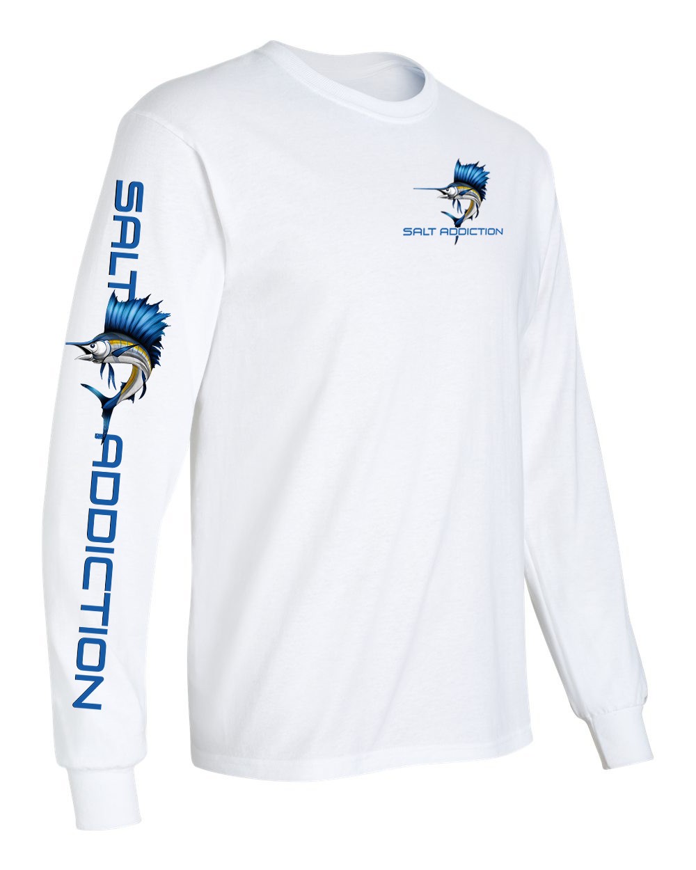 Salt Addiction Deep Sea Offshore Sailfish Fishing Long Sleeve T Shirt Cotton gallery
