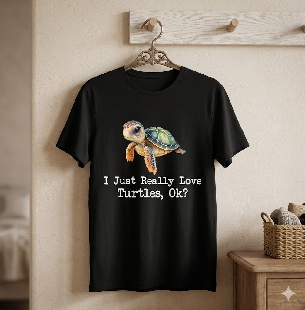 I Just Really Love Turtles - Dabbing Ocean Sea Animal Lover T-Shirt - H074 gallery