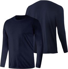 Men’s UPF 50+ Long Sleeve Rash Guard�CQuick Dry Sun Protection Shirt for Running
