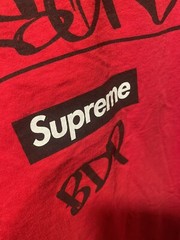 Supreme x KRS ONE By Any Means Necessary All Means Tee Red Medium FW14
