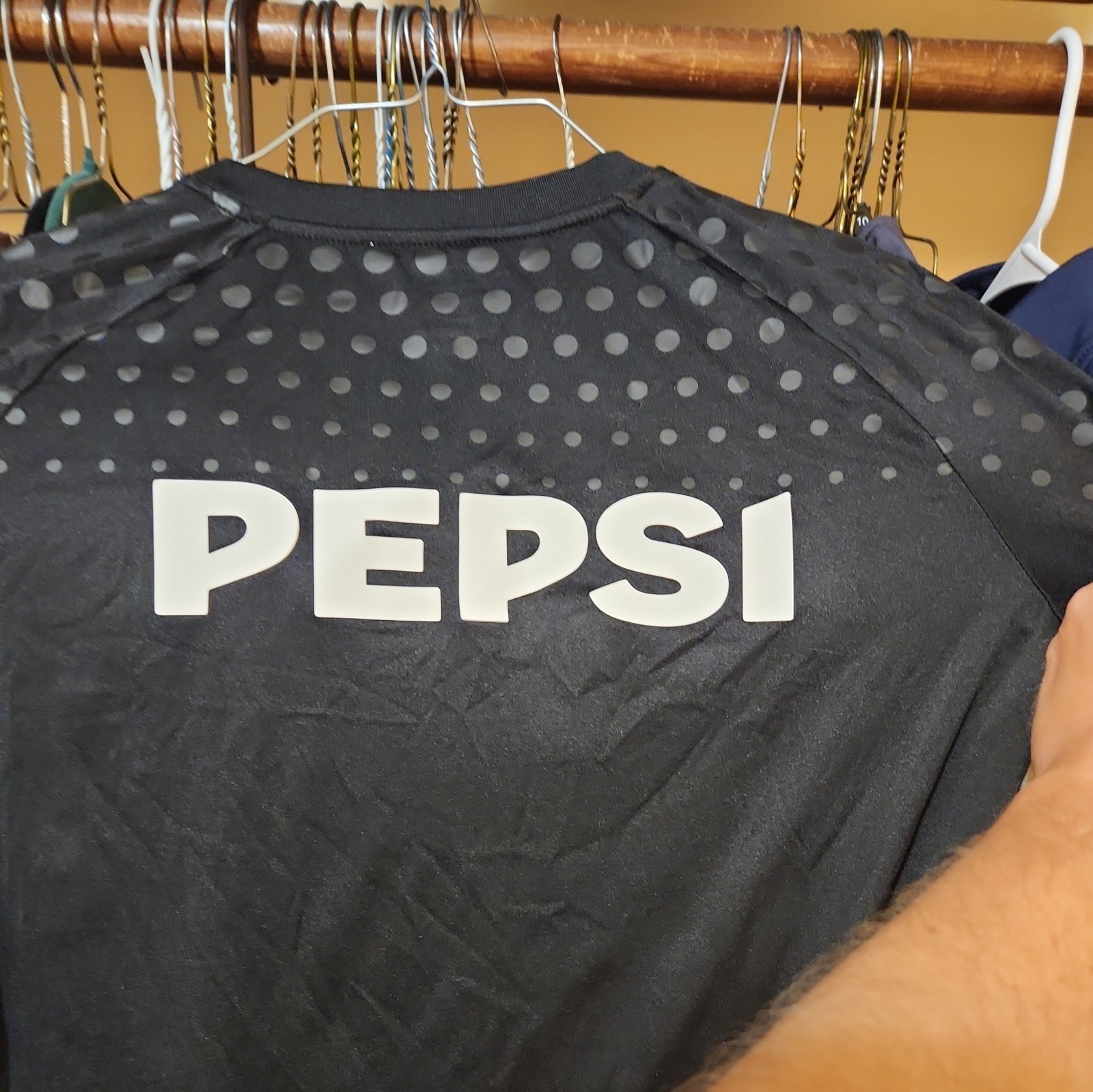 Pepsi Shirt mens Medium Black Short Sleeve Employee Uniform gallery