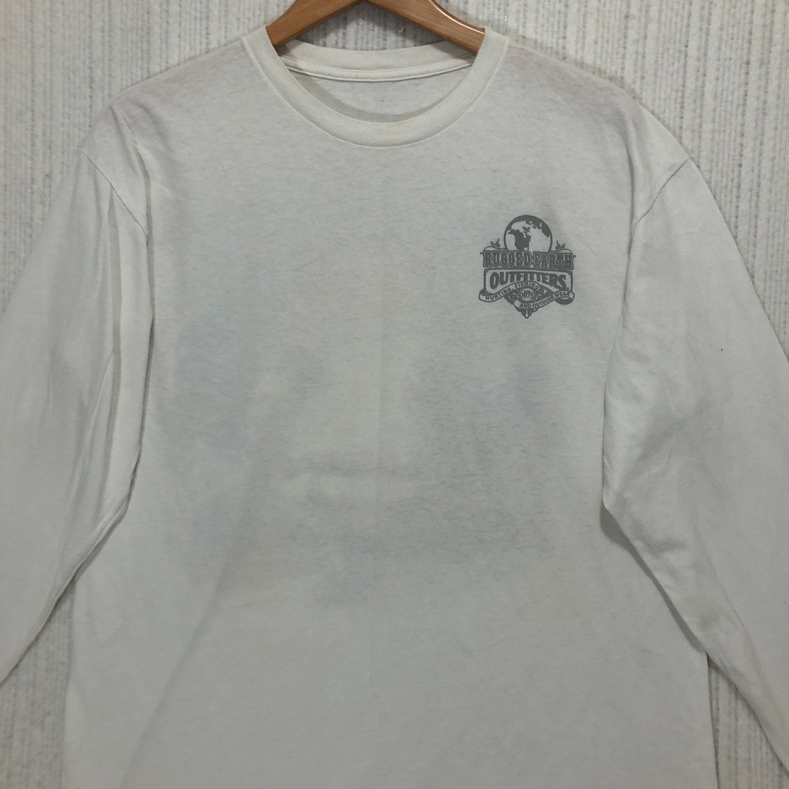 Rugged Earth Outfitters Super Grouper Long Sleeve T Shirt White Fishing Graphic gallery