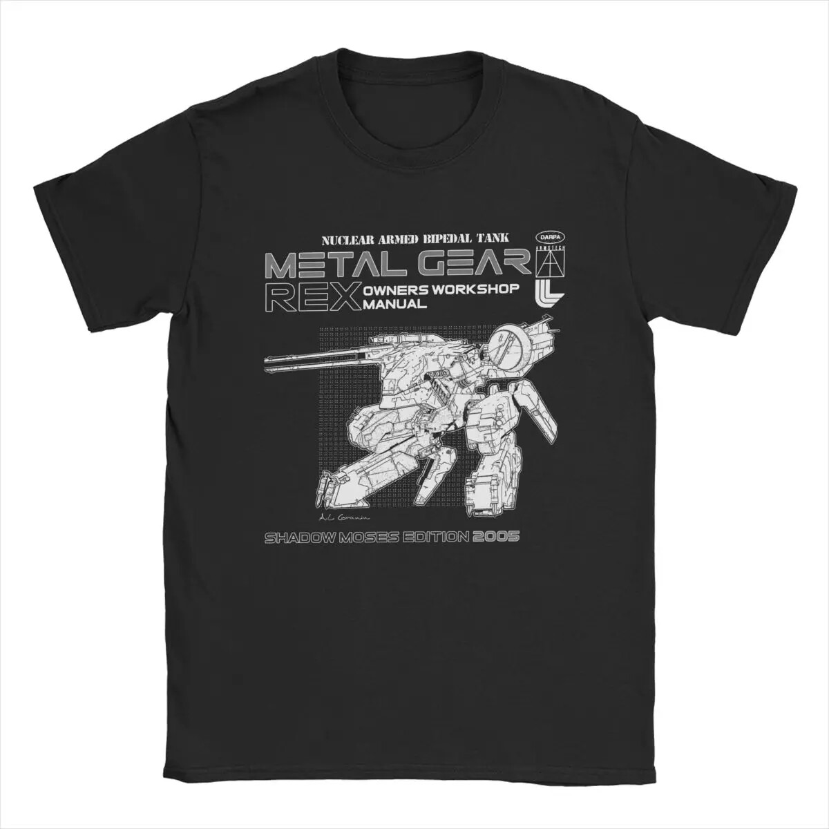 Metal Gear Solid Rex Manual T-Shirts Men Funny 100% Cotton Tee Shirt gallery