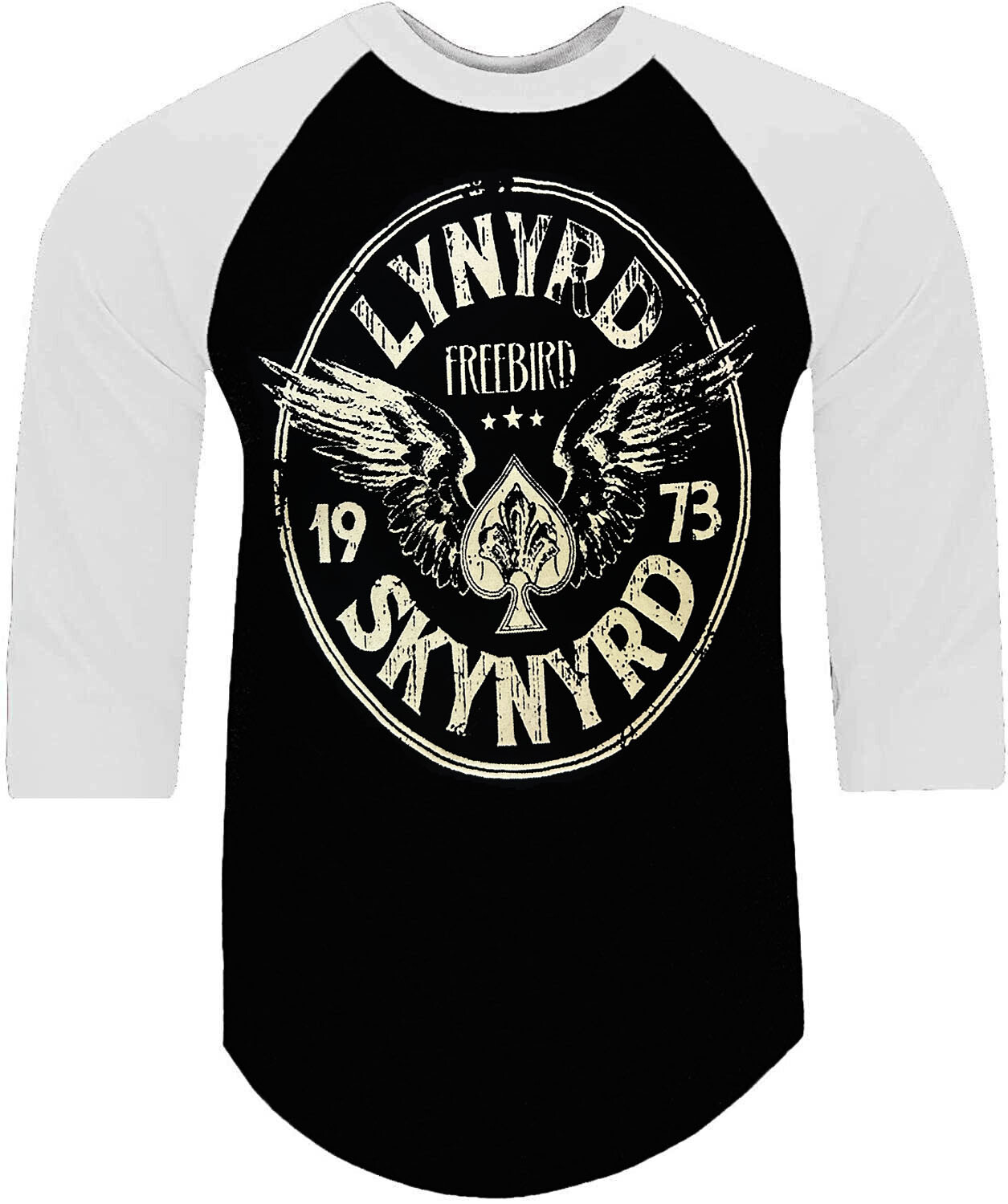 LYNYRD SKYNYRD CIRCLE PUNK ROCK SHIRT RAGLAN 3/4 SLEEVE (Multiple Variations) gallery