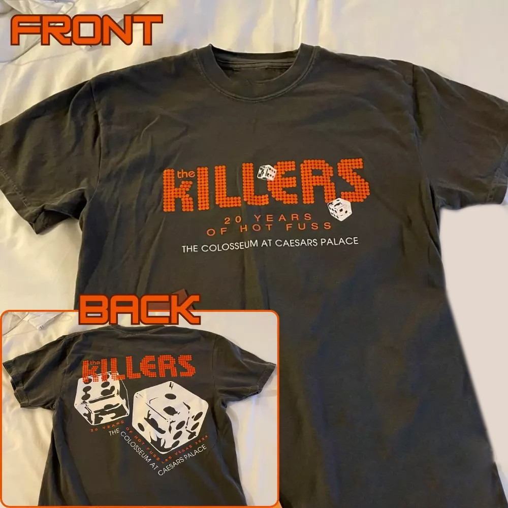 NEW The Killers Race Car T Shirt 20 Years of Hot Fuss S-5XL Las Vegas SG408