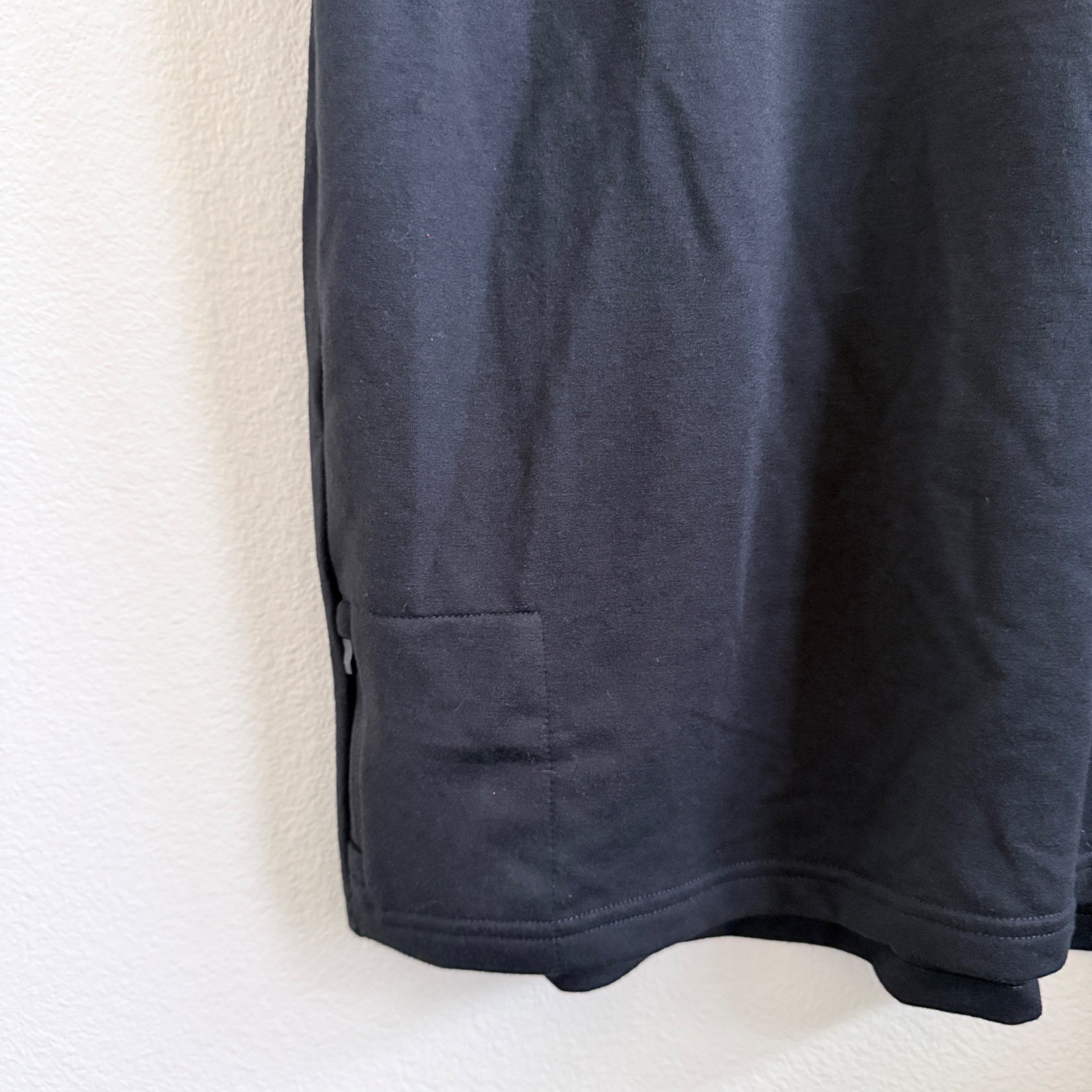 Members Mark Mens Luxe Tee Black Crew Neck Short Sleeve Zipper Pocket Medium NWT gallery