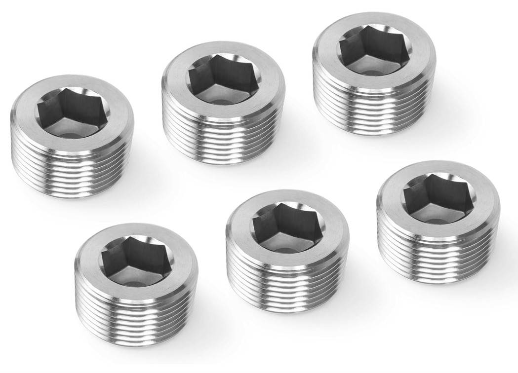 M3~M33 Stainless steel Internal Hex Male Blanking Plug with NPT 1/16″~2″ Thread