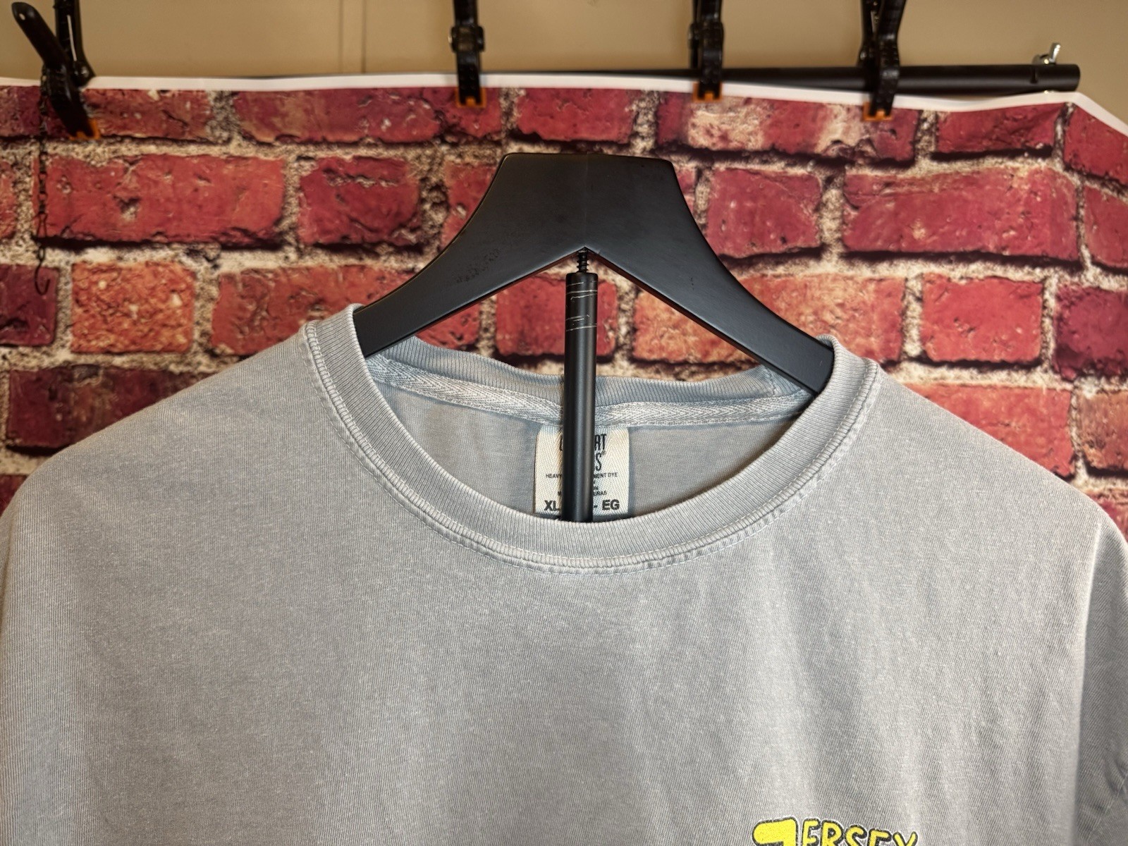 Jersey Jerry's Blue Collar Hot Dog Stand Bar Stool Sports T Shirt Size XL gallery