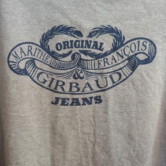 Vtg 1996 Marithe Francois Girbaud Jeans Ribbon Logo T-Shirt Gray XL Streetwear
