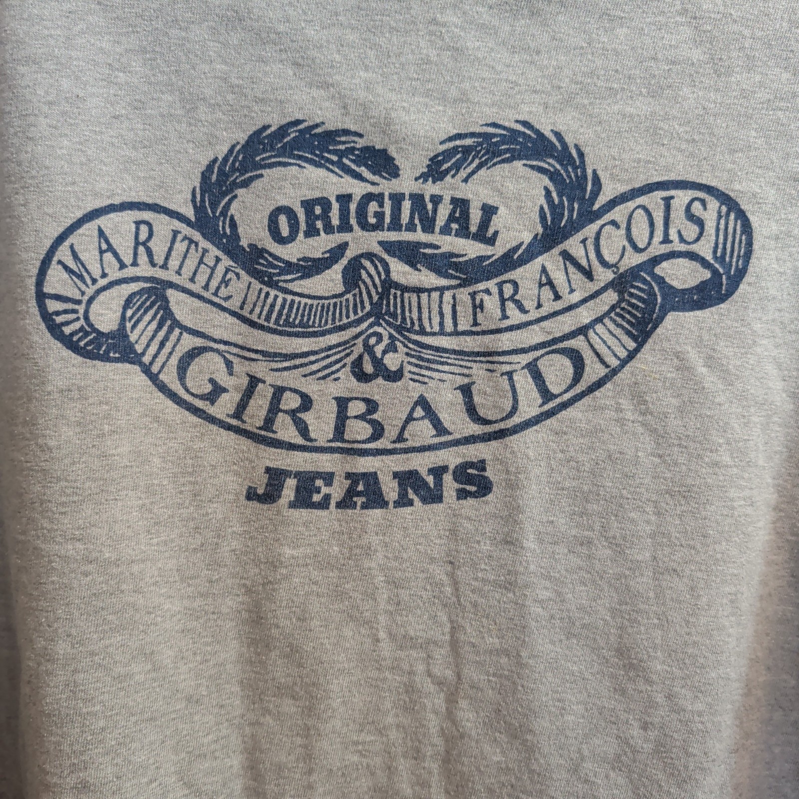 Vtg 1996 Marithe Francois Girbaud Jeans Ribbon Logo T-Shirt Gray XL Streetwear gallery