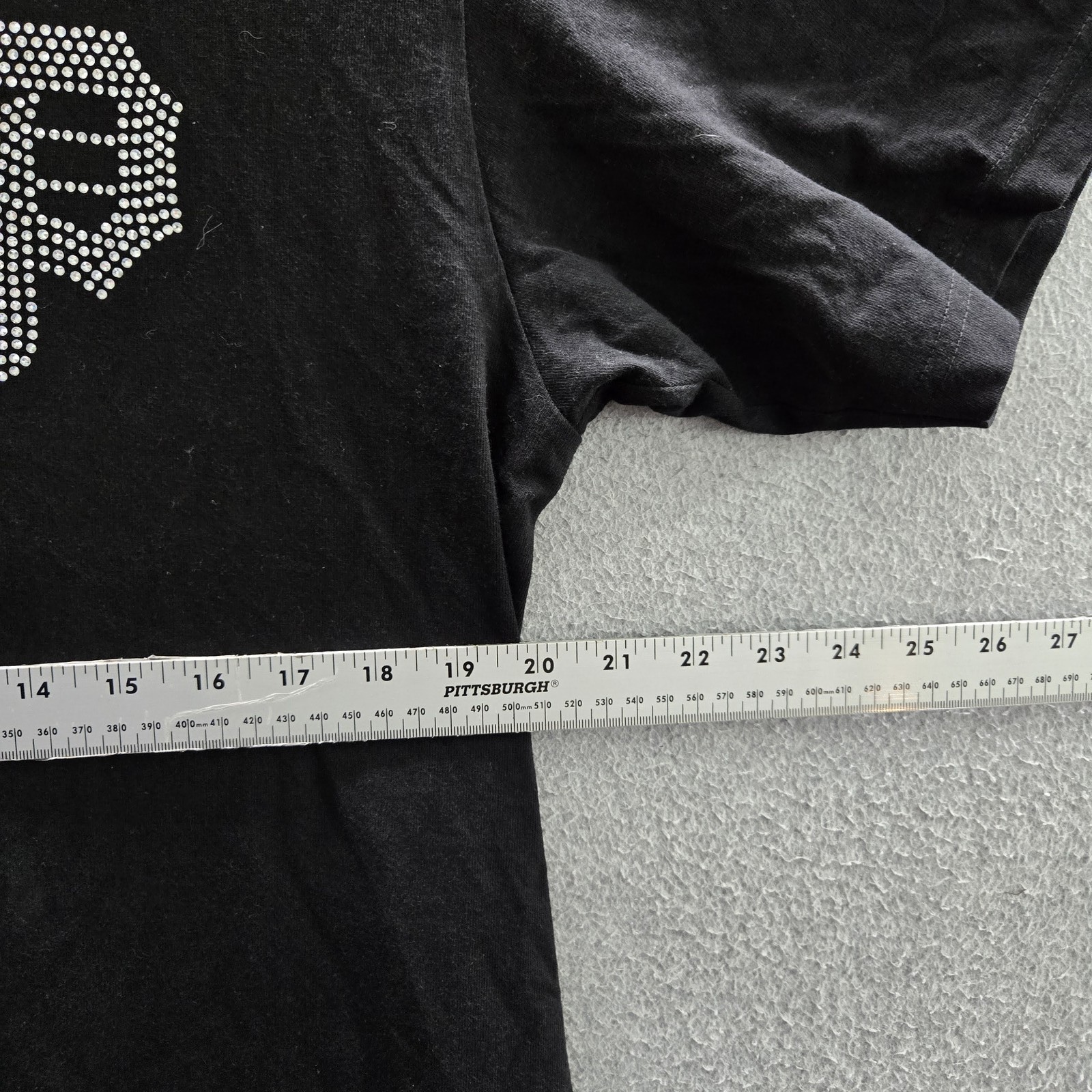 Primitive Men Shirt M Black Graphic Letter Rose Rhinestone Logo Short Sleeve gallery
