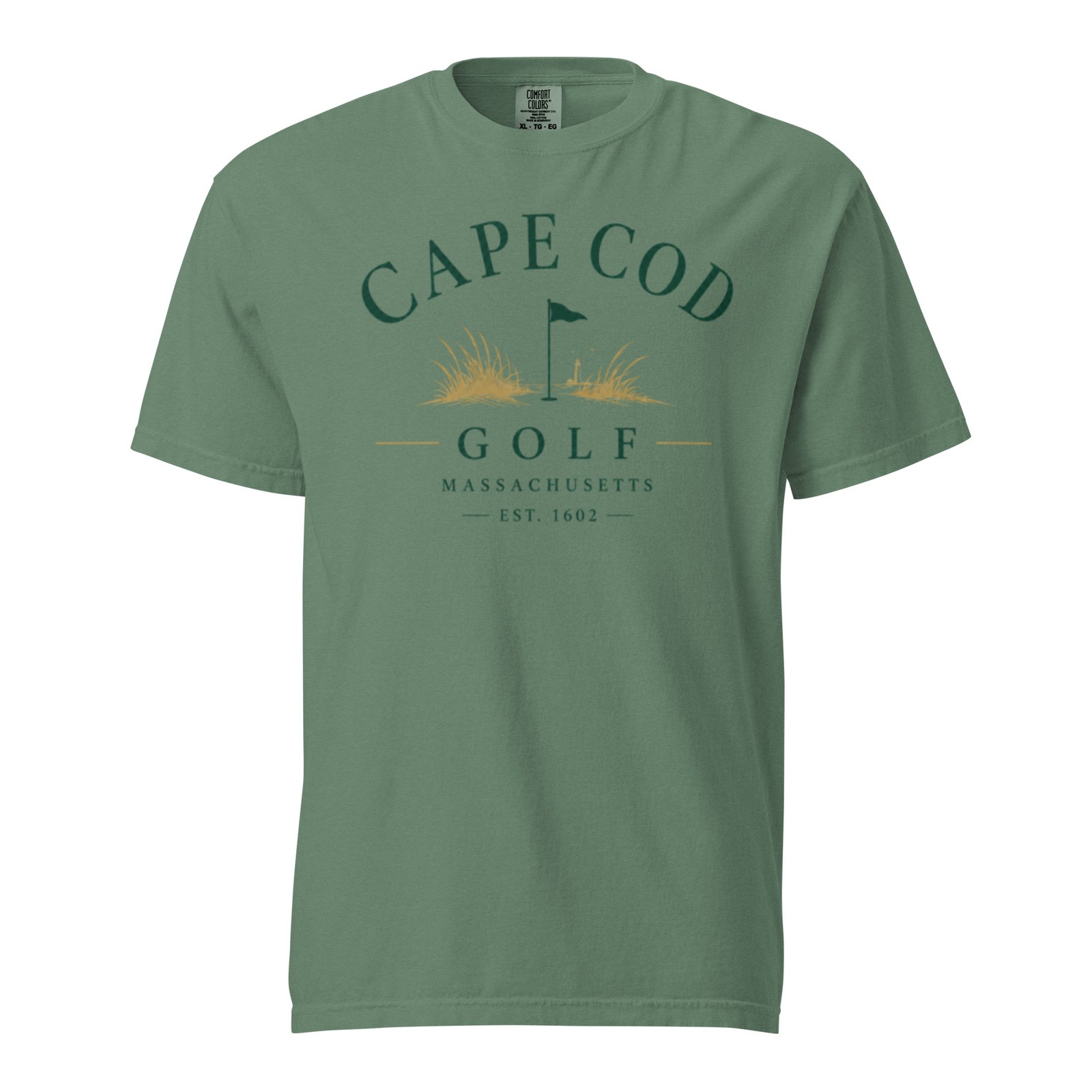 Cape Cod Golf Shirt Comfort Colors Massachusetts Coastal Golf Tee Gift gallery