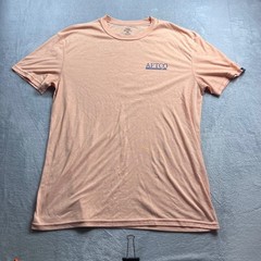 AFTCO Men XXL Peach Heather Performance T-Shirt Short Sleeve Fishing Graphic Tee