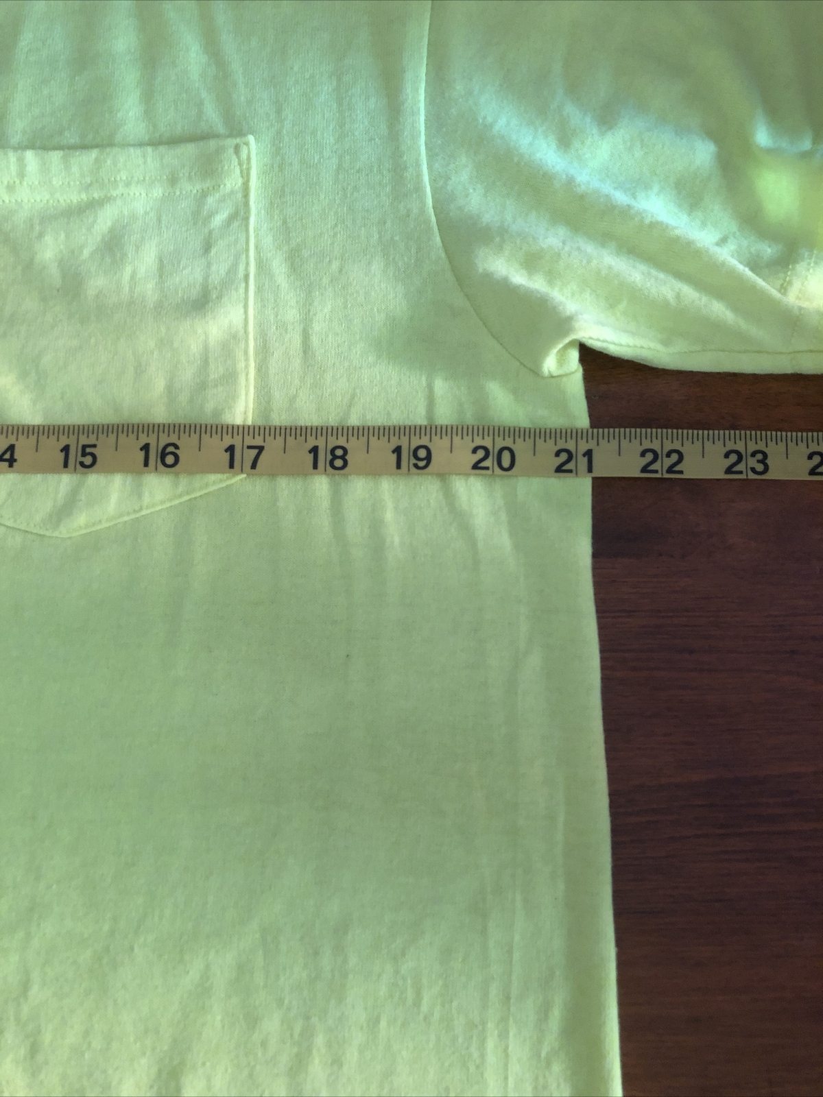 Walls Work Wear Hi-Vis T-Shirt Mens M Safety Green Pocket Tee Shirt Medium gallery