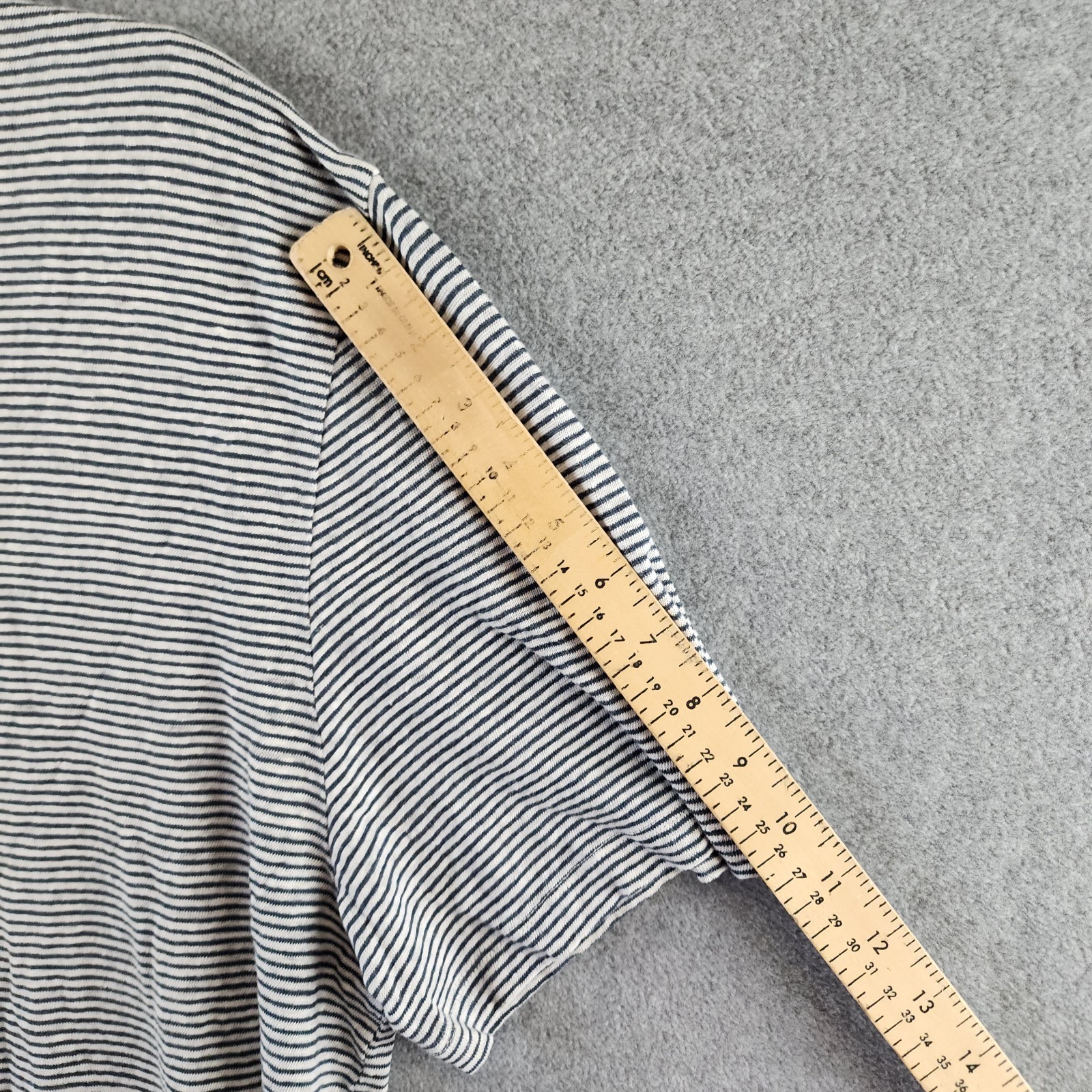 The Men's Store at Bloomingdale's Striped Linen Tee XL Dark Slate Pullover S/S gallery