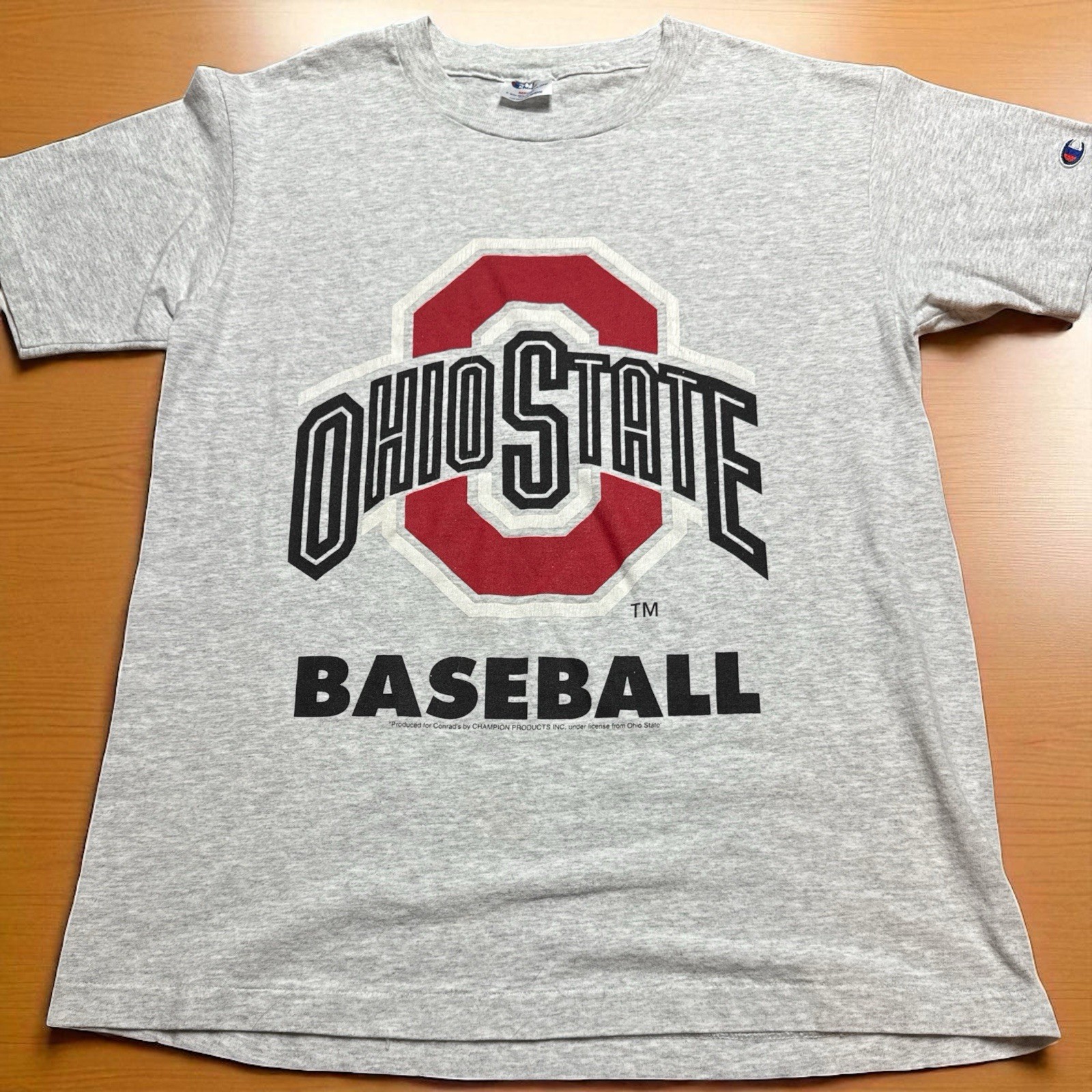 VINTAGE Champion Ohio State Buckeyes Baseball Shirt Sz Med Single Stitch 90s USA gallery