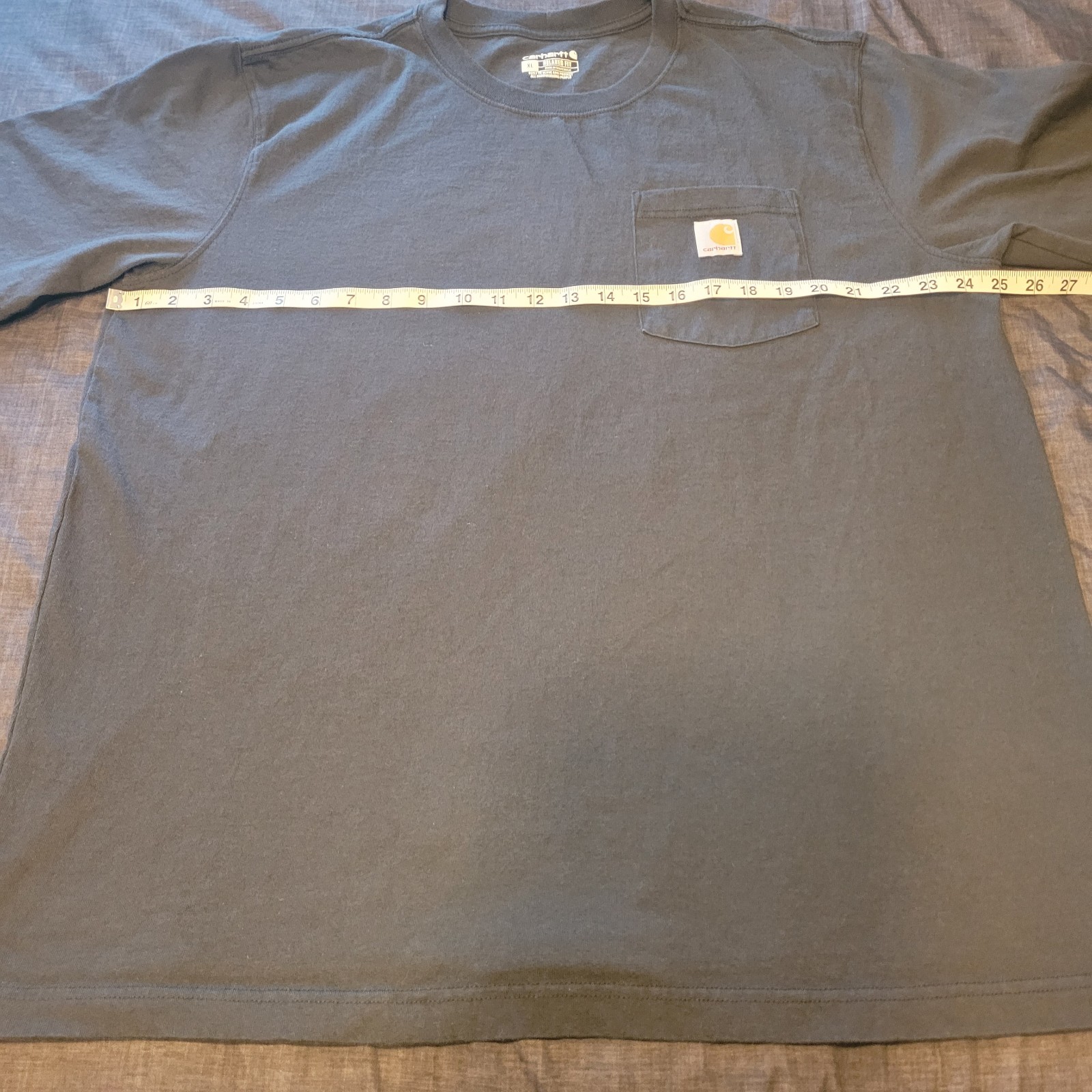 Carhartt Men's Size XL Relaxed Fit Black Heavyweight Short Sleeve Pocket gallery
