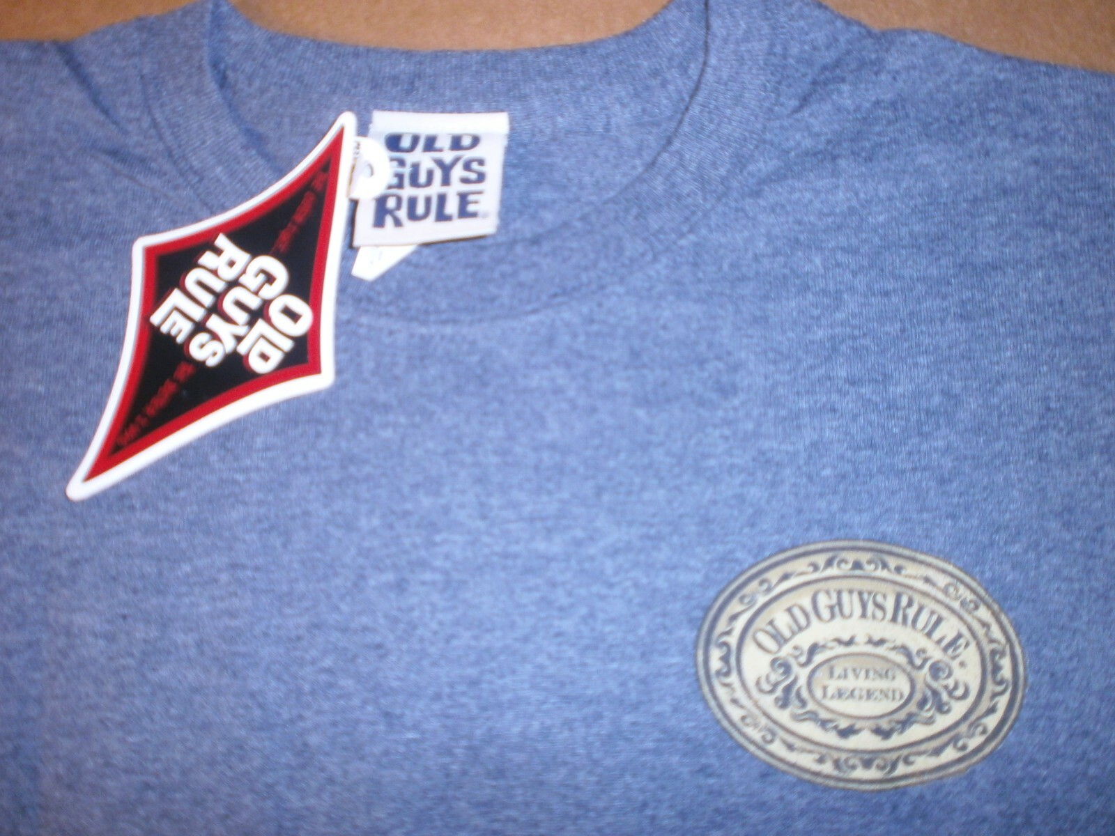 OLD GUYS RULE "LIVING LEGEND" BELT BUCKLE DESIGN S/S T-SHIRT SIZE M gallery