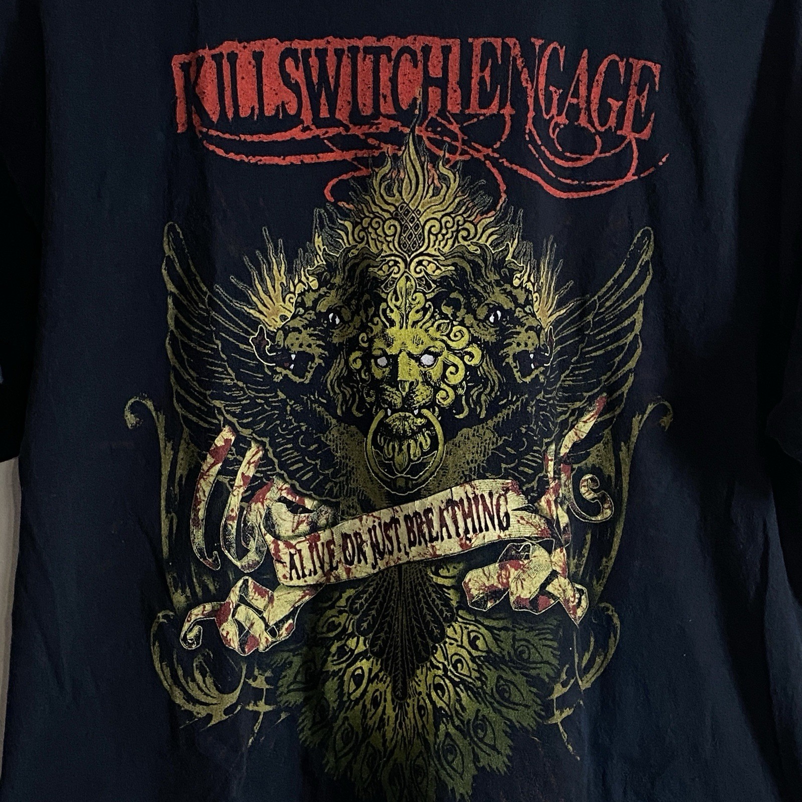 KILLSWITCH ENGAGE * 2012 Summer Tour Alive Or Just Breathing T-Shirt Size XL gallery