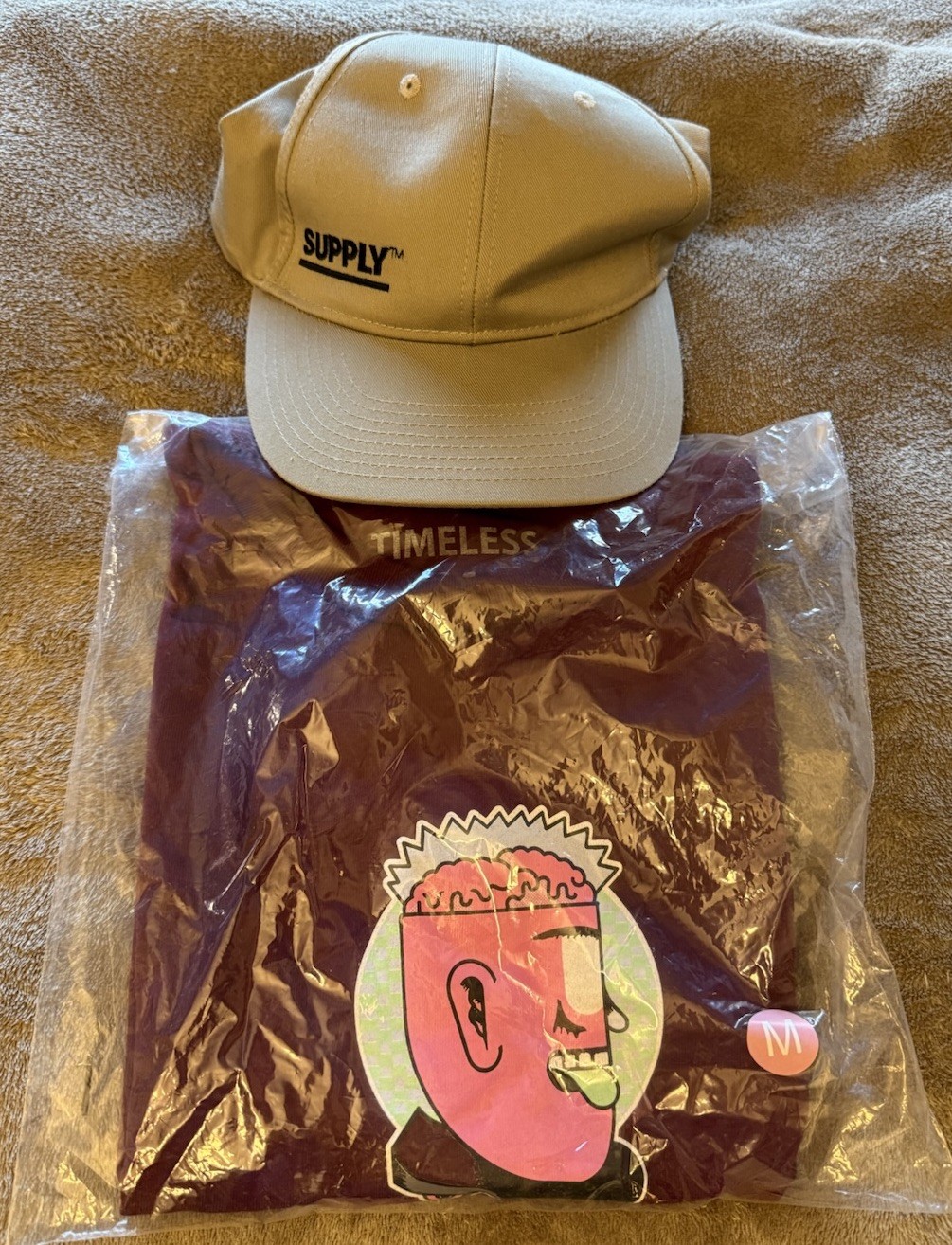 Timeless Shred For The Cure Collab Tee Size Medium + FREE Supply Adjustable Hat gallery