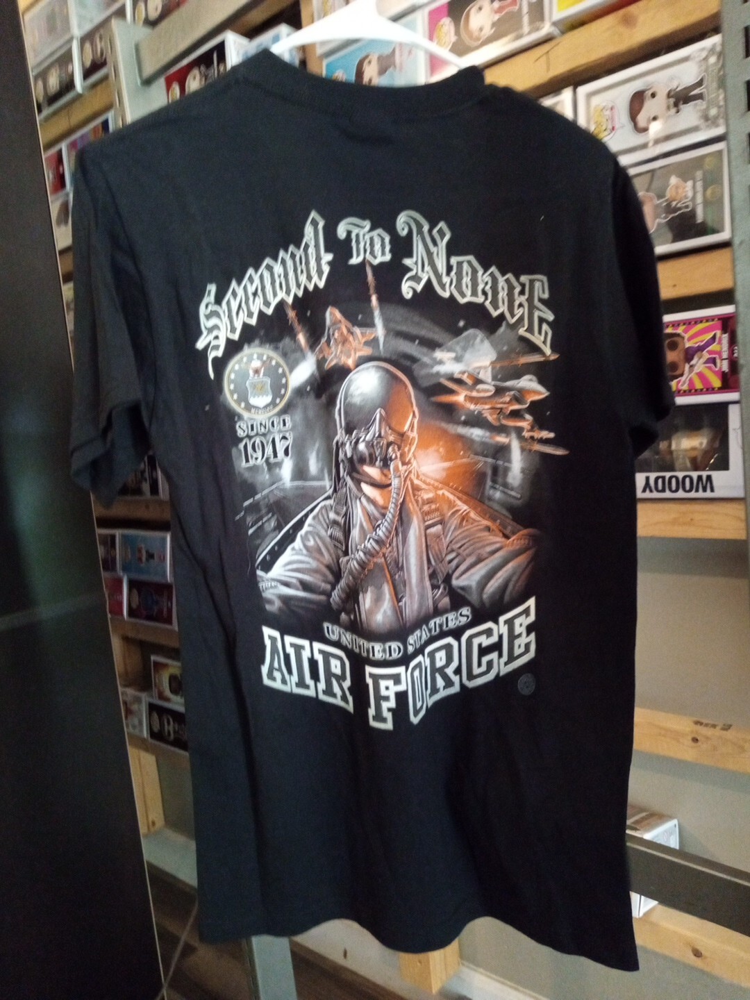 New FOTL Custom Printed T-shirt - Air Force Second To None Size S ~ #120 gallery