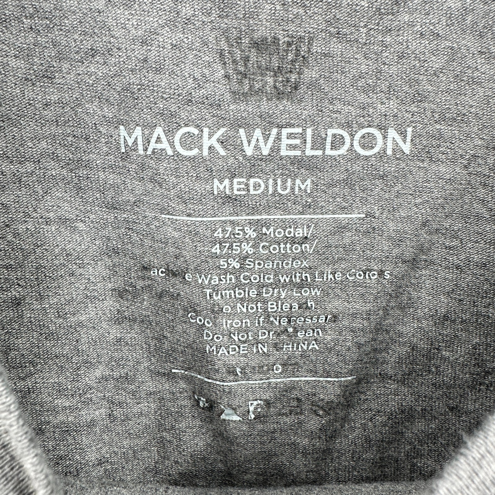 Mack Weldon T-shirt Mens M Gray Heather Comfort Cotton Modal Spandex Casual gallery