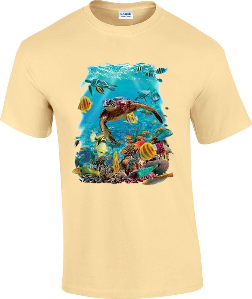 Sea Turtle Collage Ocean Fish Sealife T-Shirt gallery