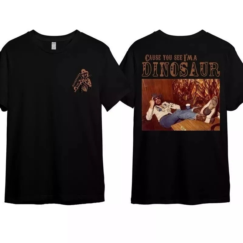 Hank Williams Jr. Dinosaur Western T-Shirt - Trending Cotton for Men, Women gallery