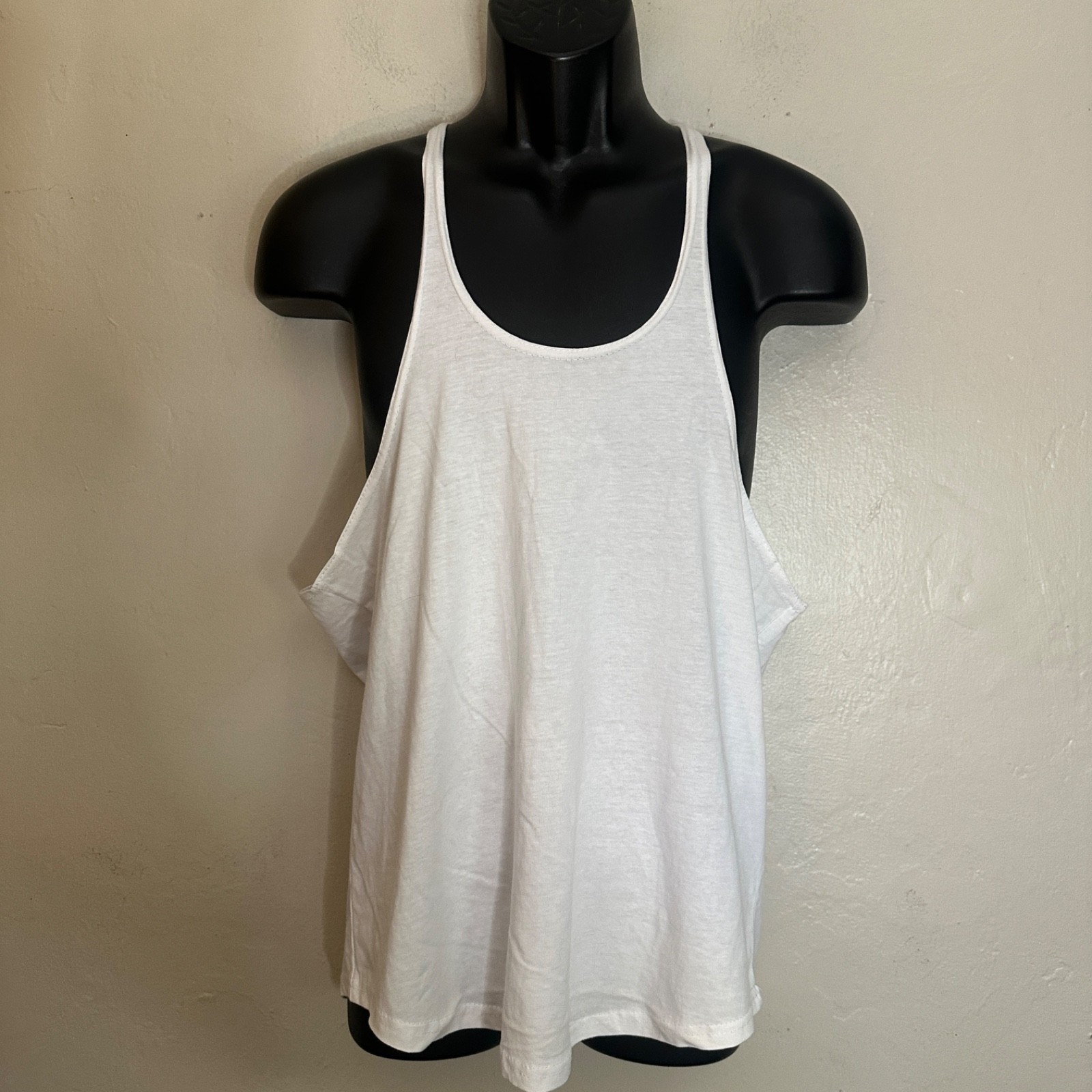 Ball Stringer Tank Top 20" armpit to armpit Cotton blend No size or fabric tags gallery
