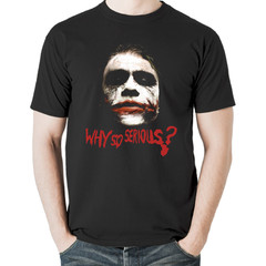 Heath Ledger Joker Why So Serious Batman Suicide Squad T Shirt Tee Gift New