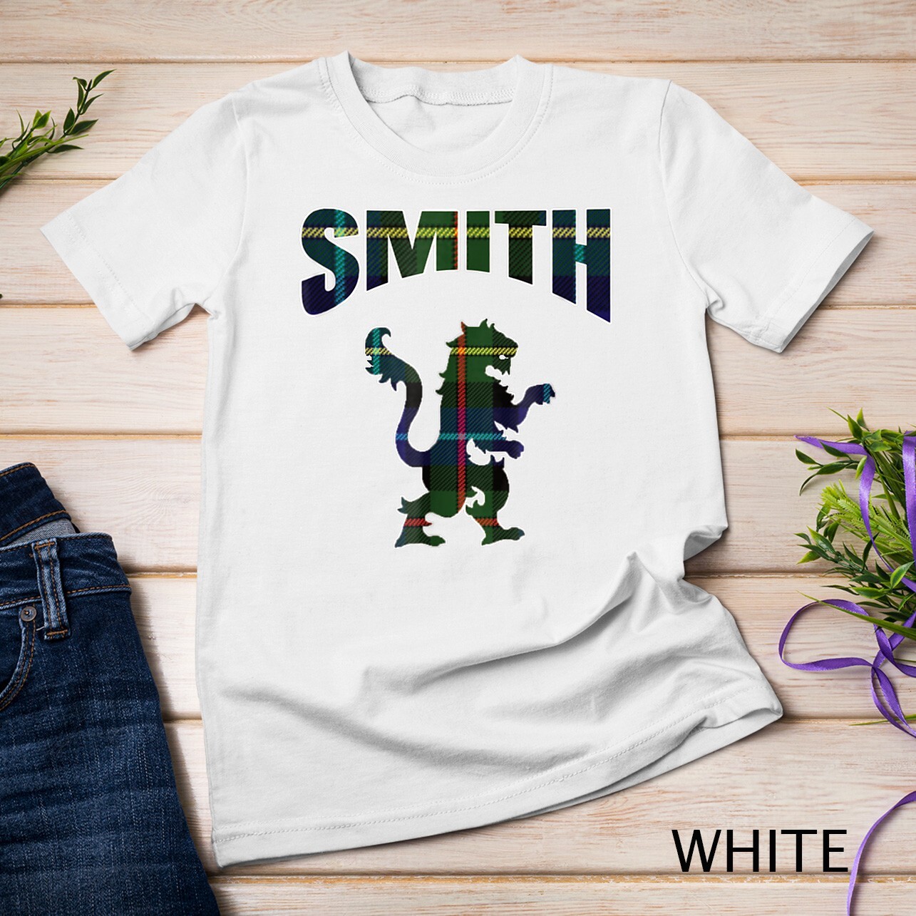 Smith Clan Kilt Tartan T-Shirt Lion Namesake Scottish gift Unisex T-shirt gallery