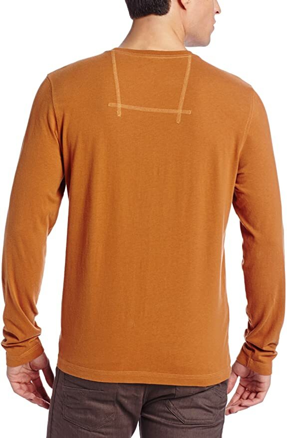 M NWT Men's Life is Good Wake Up & Live Rooster Orange Semi-fitted LS Creamy Tee gallery