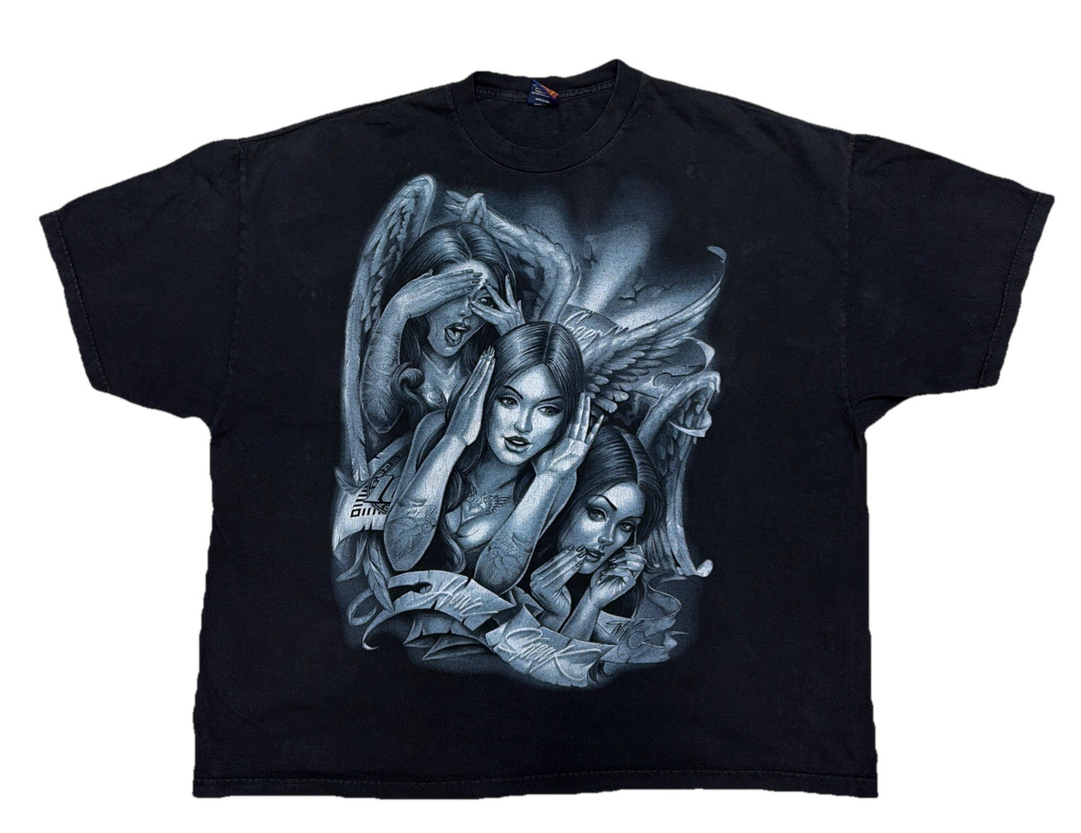 RARE OG Abel Collection Justice T Shirt SZ 4XL Double Sided Graphic Vintage Y2K