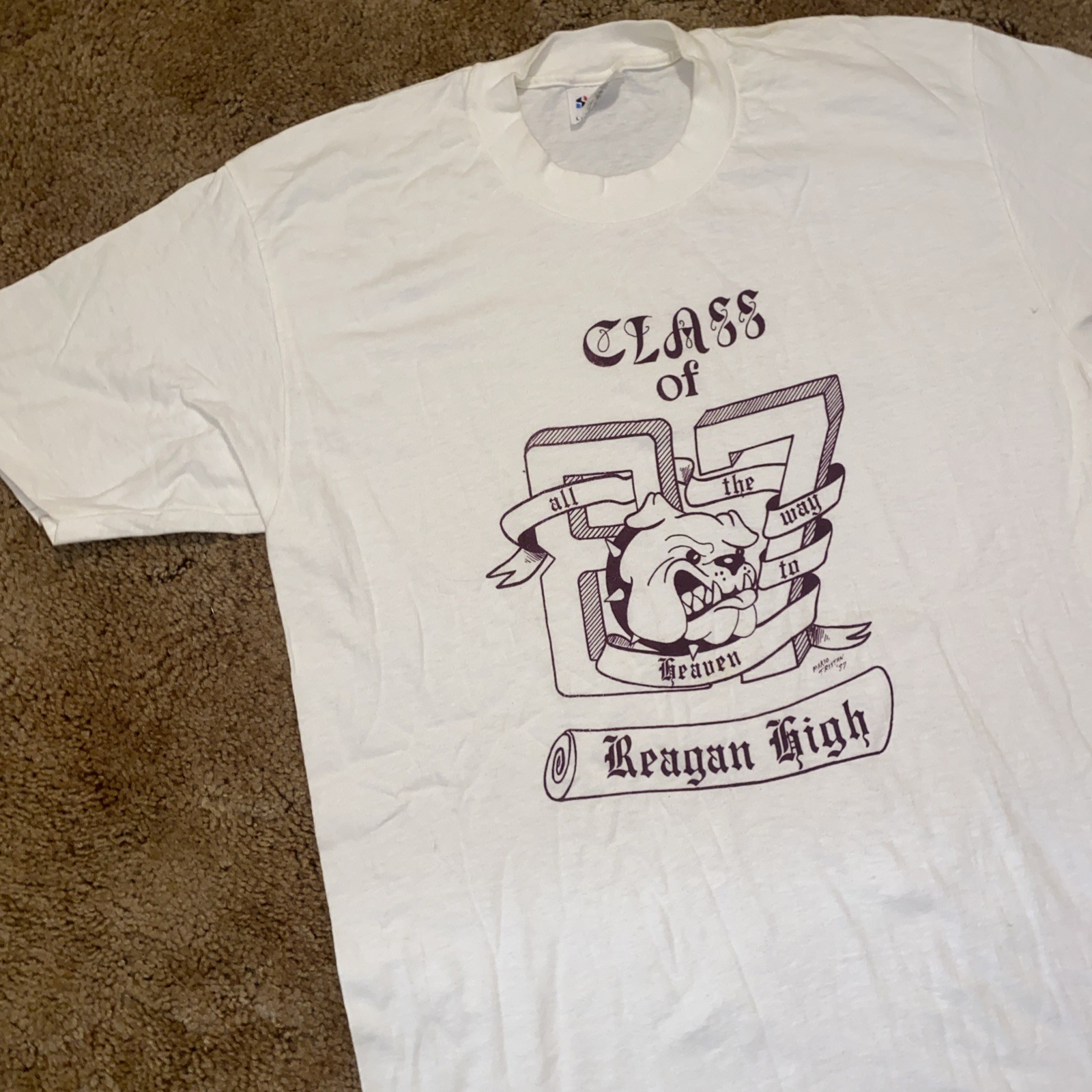 VTG John Regan High School Houston TX Class Of 97 Stedman Single Stitch Shirt L gallery