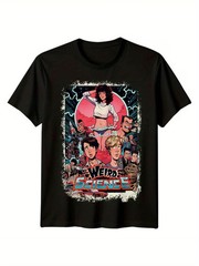 Weird Science (1986) Movie Poster Graphic T-Shirt – Retro 80s Vintage Design, Bl