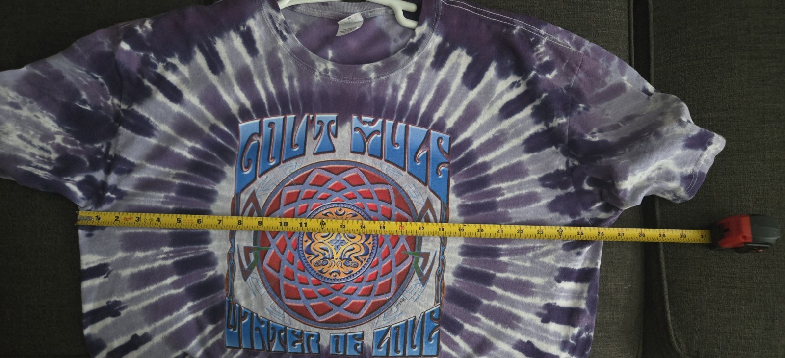 Gov't Mule Winter of Love Concert T Shirt Tie Dye Purple Anvil 3XL 100% Cotton gallery