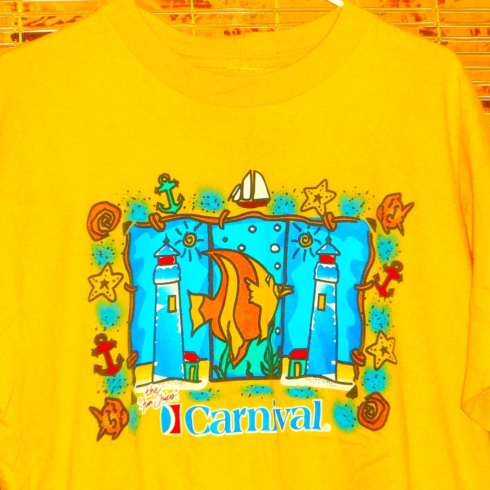 Carnival Cruise "The Fun Ships" T-Shirt *Size: L (Measurements in Description) gallery