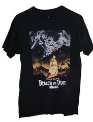 Attack on Titan Final Season Anime GRAPHIC T Shirt Size Medium 0 Cotton