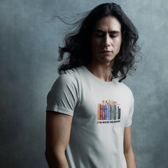 Books lover printed round neck short sleeve T-Shirt Unisex