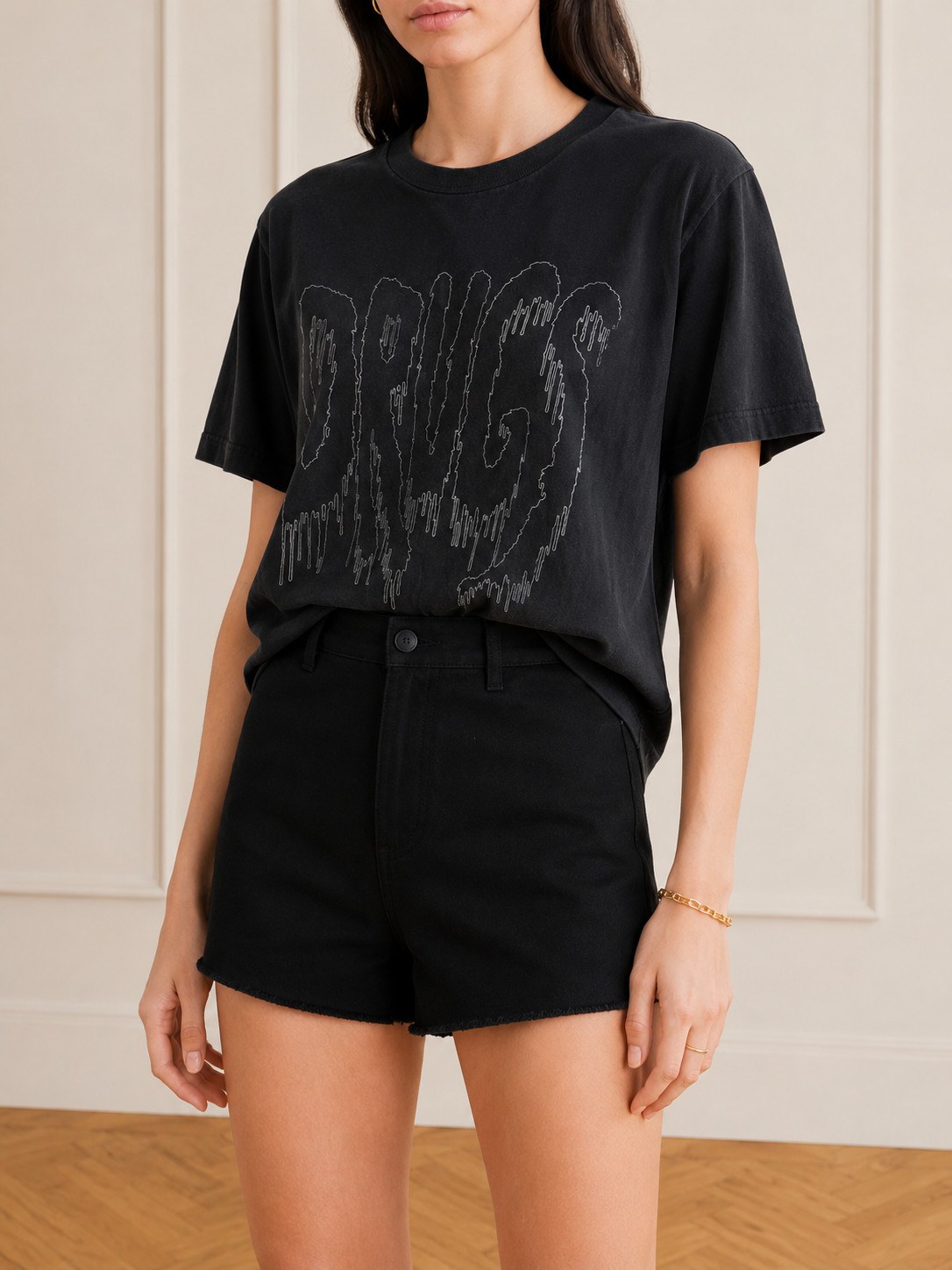 American Apparel Drugs Dripping Graphic Tshirt Vintage 00s S M Online Ceramics gallery