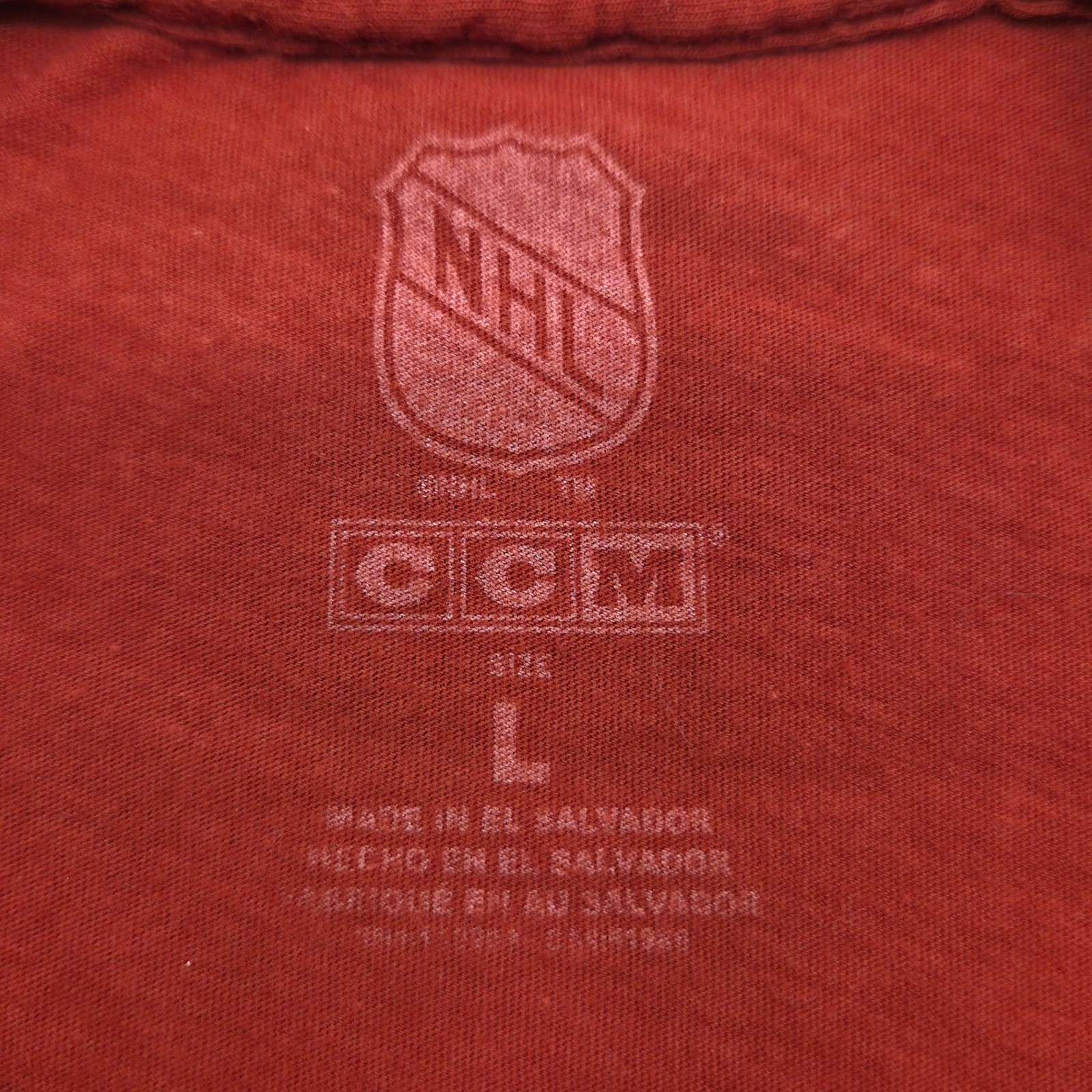 CCM Detroit Red Wings Hockey NHL Graphic T-Shirt Red Mens Large gallery