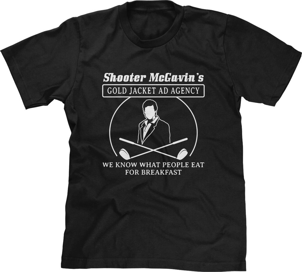 Gold Jacket 90s Movie Parody Quotes Shooter Golf Golfing Funny Satire Mens Tee