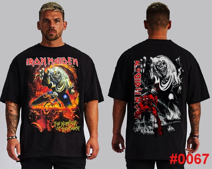 IRON MAIDEN THE NUMBER OF THE BEAST HARD ROCK T SHIRTS FRONT AND BACK PRINT gallery