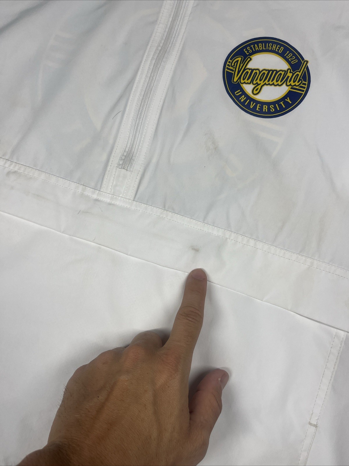VTG Santa Clara Vanguard SCV University College Windbreaker Rain Jacket Coat gallery