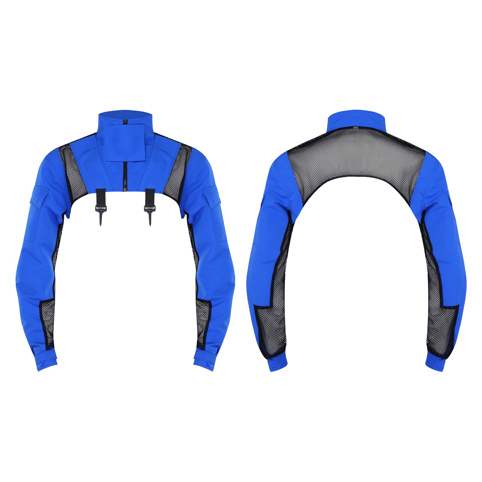 Mens Military Combat Shrugs Shoulder Armor Stand Collar Pullover Crop Top Tanks gallery