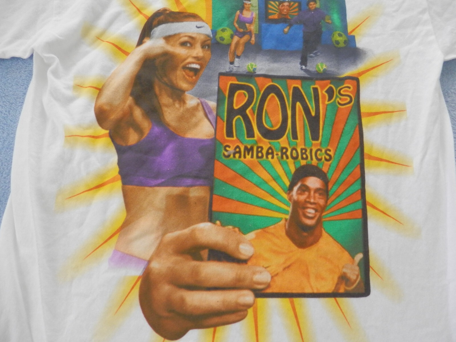 Nike VINTAGE WRITE THE FUTURE Brazil RONALDINHO Tee-jersey Shirt Top Men sz S nw gallery
