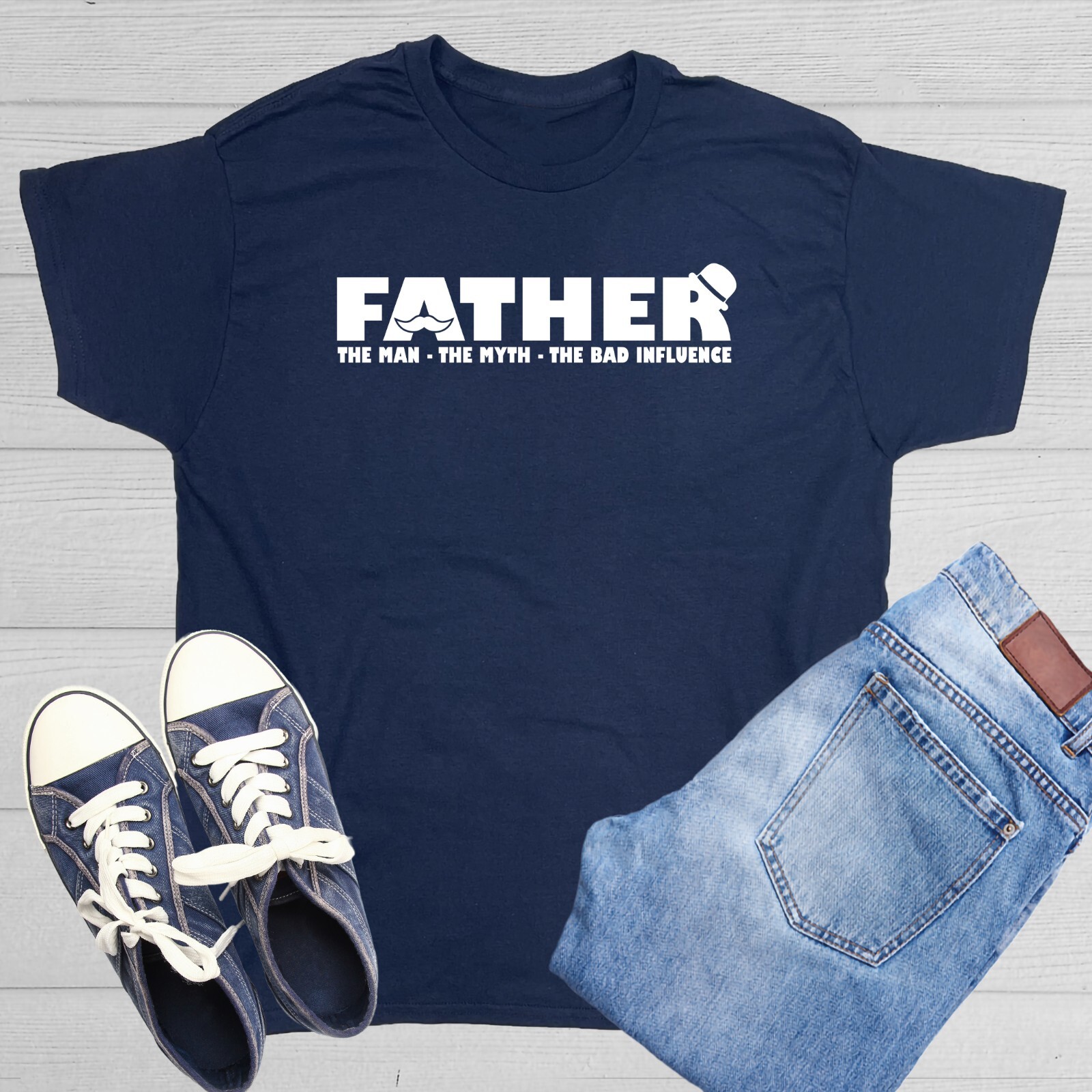 Father The Man Sarcastic Humor Graphic Tee Gift For Men Novelty Funny T Shirt